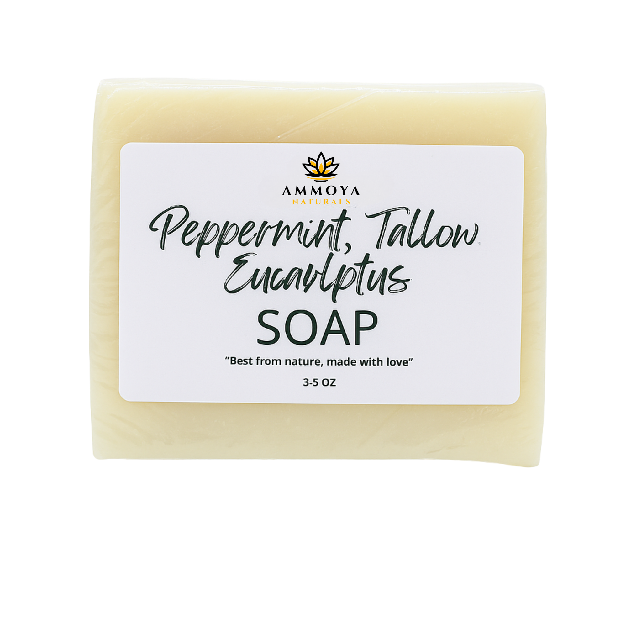 Handcrafted Tallow & Goat Milk Soap Bar – Gentle Cleansing Bar for Face & Body – Natural Essential Oil Variations – Moisturizing, Creamy Lather, For All Skin Types