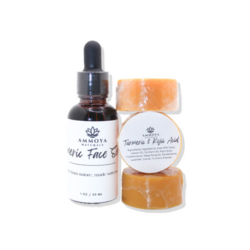 Turmeric Face Serum & Turmeric Kojic Acid Soap Set